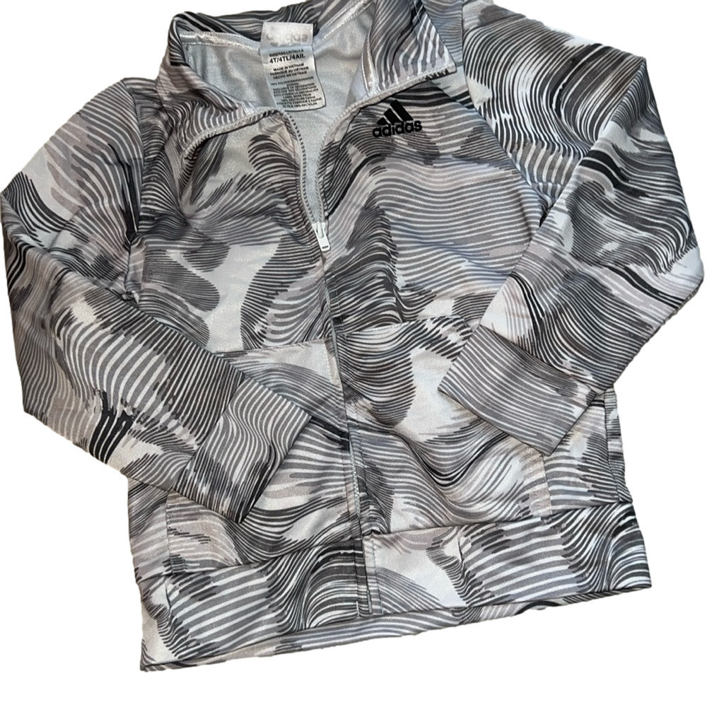 Adidas Zipper Shirt Jacket 4T Toddler